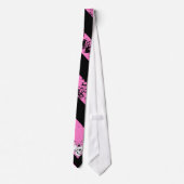 Cravate Necktie EMO cracké cracké amour crâne (Dos)