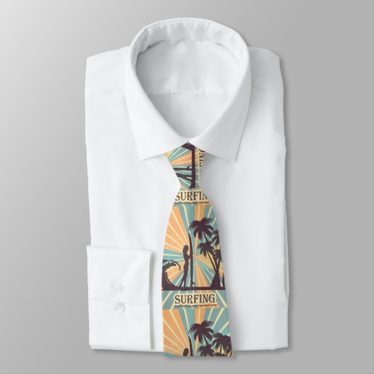 Cravate Necktie fille surfer (Attaché)