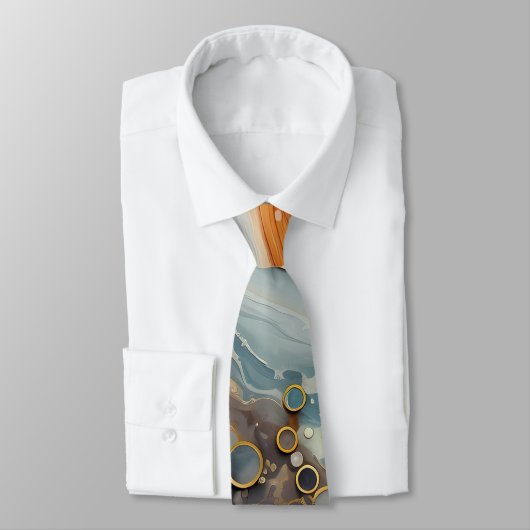 Cravate Necktie fossile Abstraite (Attaché)