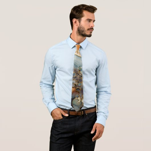 Cravate Necktie fossile Abstraite (En situation)
