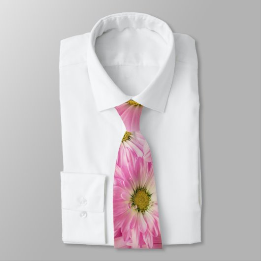 Cravate Necktie - Gerbera Rose (Attaché)