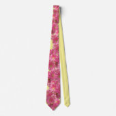 Cravate Necktie - Gerbera rose foncé (Devant)