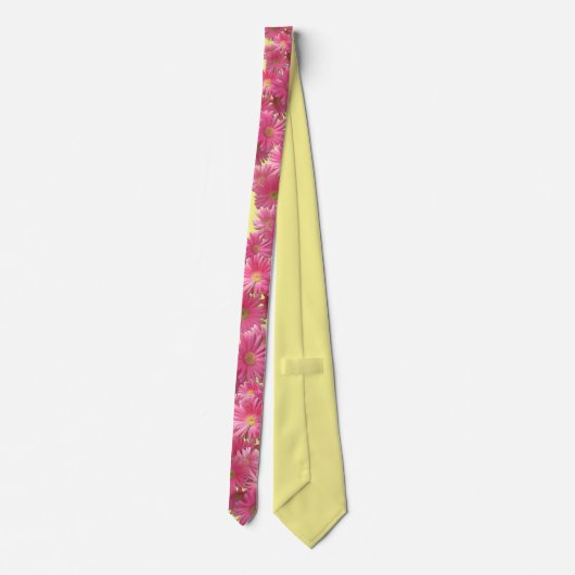 Cravate Necktie - Gerbera rose foncé (Dos)
