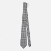 Cravate Necktie homme blanc gris noir (Devant)