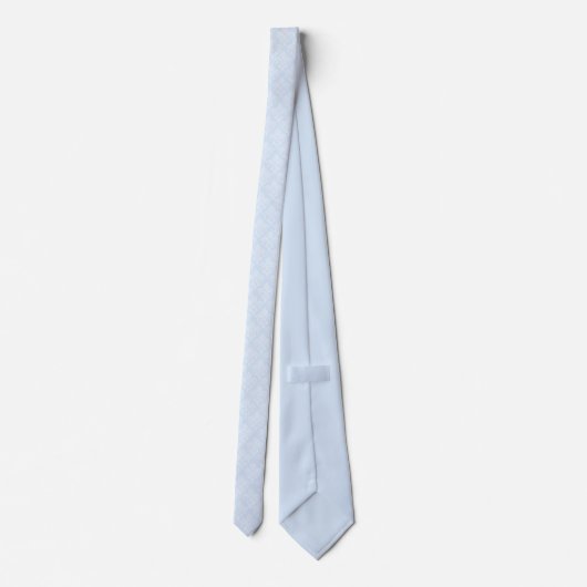 Cravate Necktie - Icy Blue Damask (Dos)