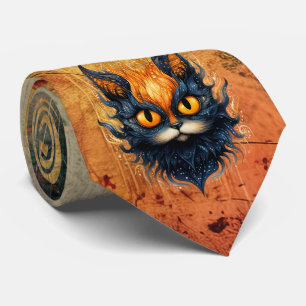 Cravate Necktie Kitty Abstraite