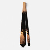 Cravate Necktie masculine Hawaii Sunset (Devant)