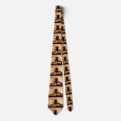 Cravate Necktie masculine Hawaii Sunset (Devant)