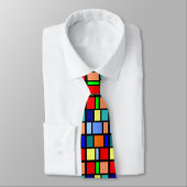 Cravate Necktie Motif colorée (Attaché)