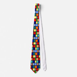 Cravate Necktie Motif colorée
