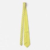 Cravate Necktie - Nouvelle marguerite sur Jaune (Dos)