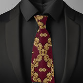 Cravate Necktie officielle Gold et Ruby Motif