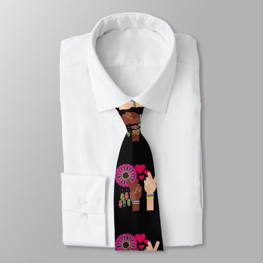 Cravate Necktie pour la paix (Attaché)