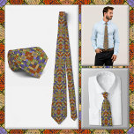 Cravate NECKTIE - Rouge/Bleu/Vert & Plus - Motif coloré<br><div class="desc">Une image multicolore dans les tons rouge, bleu, vert, violet et jaune est présentée sur cette belle cravate masculine (chemise et modèle non inclus). L'image couvre l'avant et l'arrière de la cravate. ► Il ne peut pas être retiré ou remplacé de l'avant (voir NOTE ci-dessous) mais peut être repositionné pour...</div>