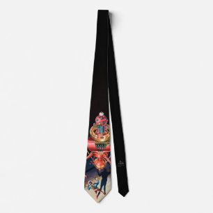 Cravate Necktie Science Fiction Rétro Shock Ship