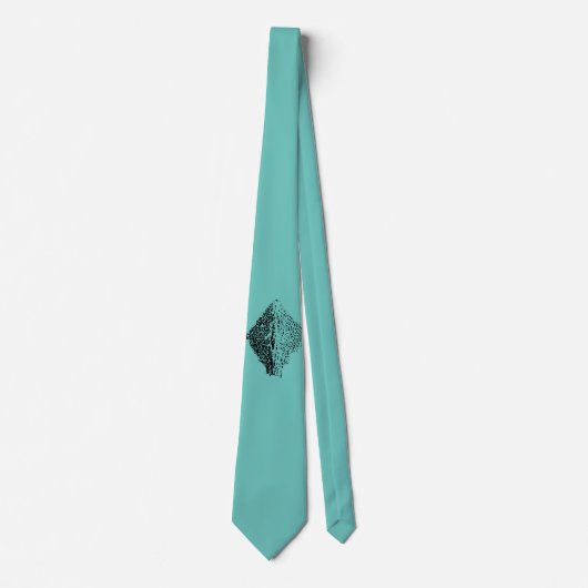 Cravate Necktie - SCUTE Sturgeon simple (Devant)