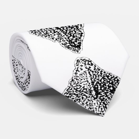 Cravate Necktie - SCUTES Sturgeon Énorme (Roulé)