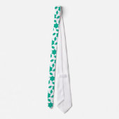 Cravate Necktie tendance, Motif géométrique vert émeraude (Dos)