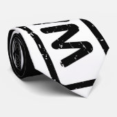 Cravate Necktie with White and Pink Wayward Logo  (Roulé)