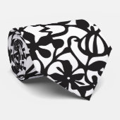 CRAVATE NÉGRO FLORAL DU TEXTURA CORBATA (Roulé)