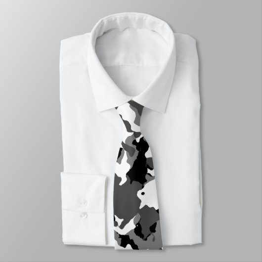 Cravate Neige arctique Camo (Attaché)