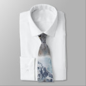 Cravate NEIGE LEOPARD Espèces menacées de Gros Chat (Attaché)