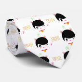 Cravate Neko de Maneki le chat chanceux japonais mignon (Roulé)