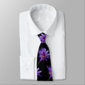 Cravate Nénuphar pourpre Lotus (Attaché)