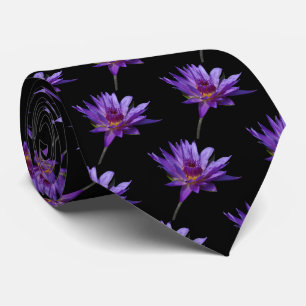 Cravate Nénuphar pourpre Lotus