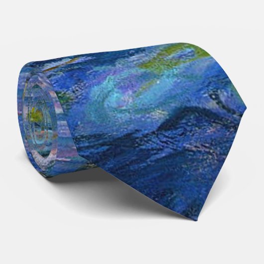 Cravate Nénuphars (Roulé)