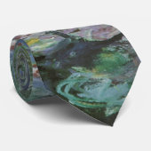 Cravate Nénuphars de Claude Monet, Fleurs Vintages (Roulé)