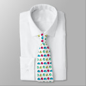 Cravate Neo Memphis Style Motif 02 coloré (Attaché)