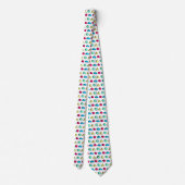 Cravate Neo Memphis Style Motif 02 coloré (Dos)