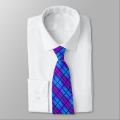 Cravate Néon bleu violet (Attaché)