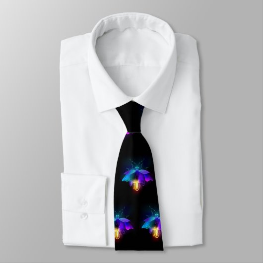 Cravate Neon Firefly sur noir (Attaché)