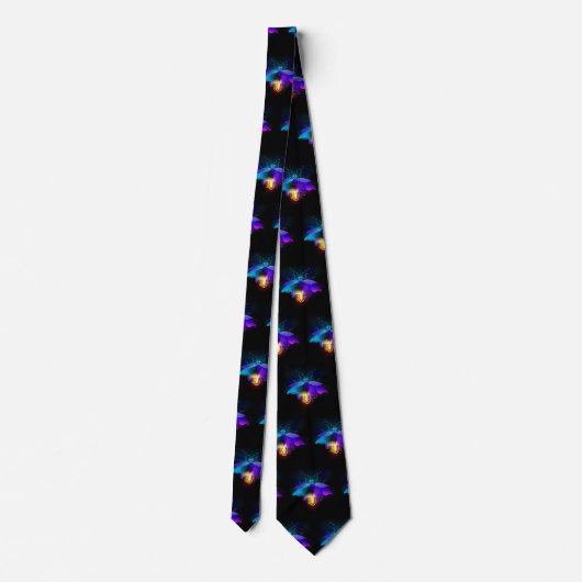 Cravate Neon Firefly sur noir (Dos)