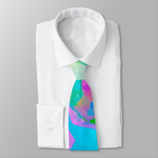Cravate Neon fluide Abstrait (Attaché)