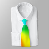 Cravate Neon Gradient Rainbow Abstract (Attaché)