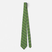 Cravate neon green & navy stripes (Devant)