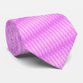 Cravate Neon Purple Pink Stripes (Roulé)
