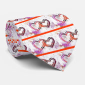 Cravate Neon Sand Hearts (Roulé)