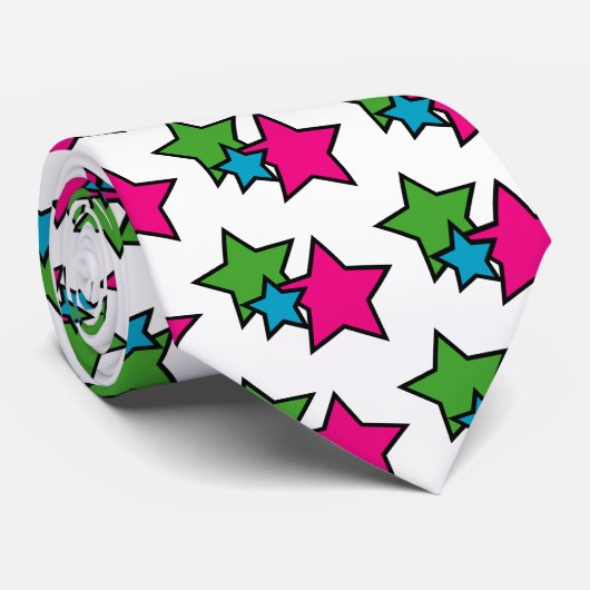 Cravate Neon Star (Roulé)