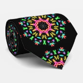 Cravate néon super (Roulé)