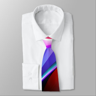 Cravate Neon Swirl