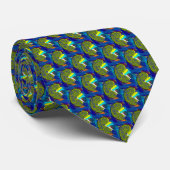 Cravate Néphrologie Artsy Kidney Design Green All (Roulé)