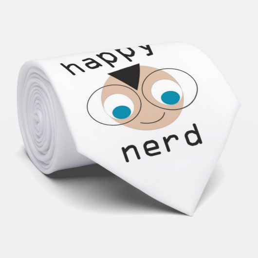 cravate nerd heureuse (Roulé)