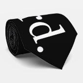 Cravate nerd (noir) (Roulé)