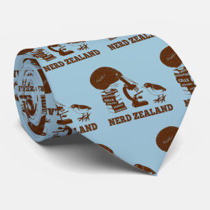 Cravate Nerd-Zélande drôle kiwi