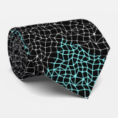 Cravate Nets motif 2 tons.b Black BG (Roulé)