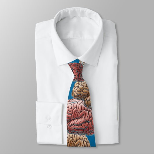 Cravate Neurologue "cravate d'art du cerveau" pour les (Attaché)